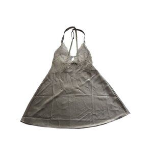 Victoria's Secret Gray Lace Chemise